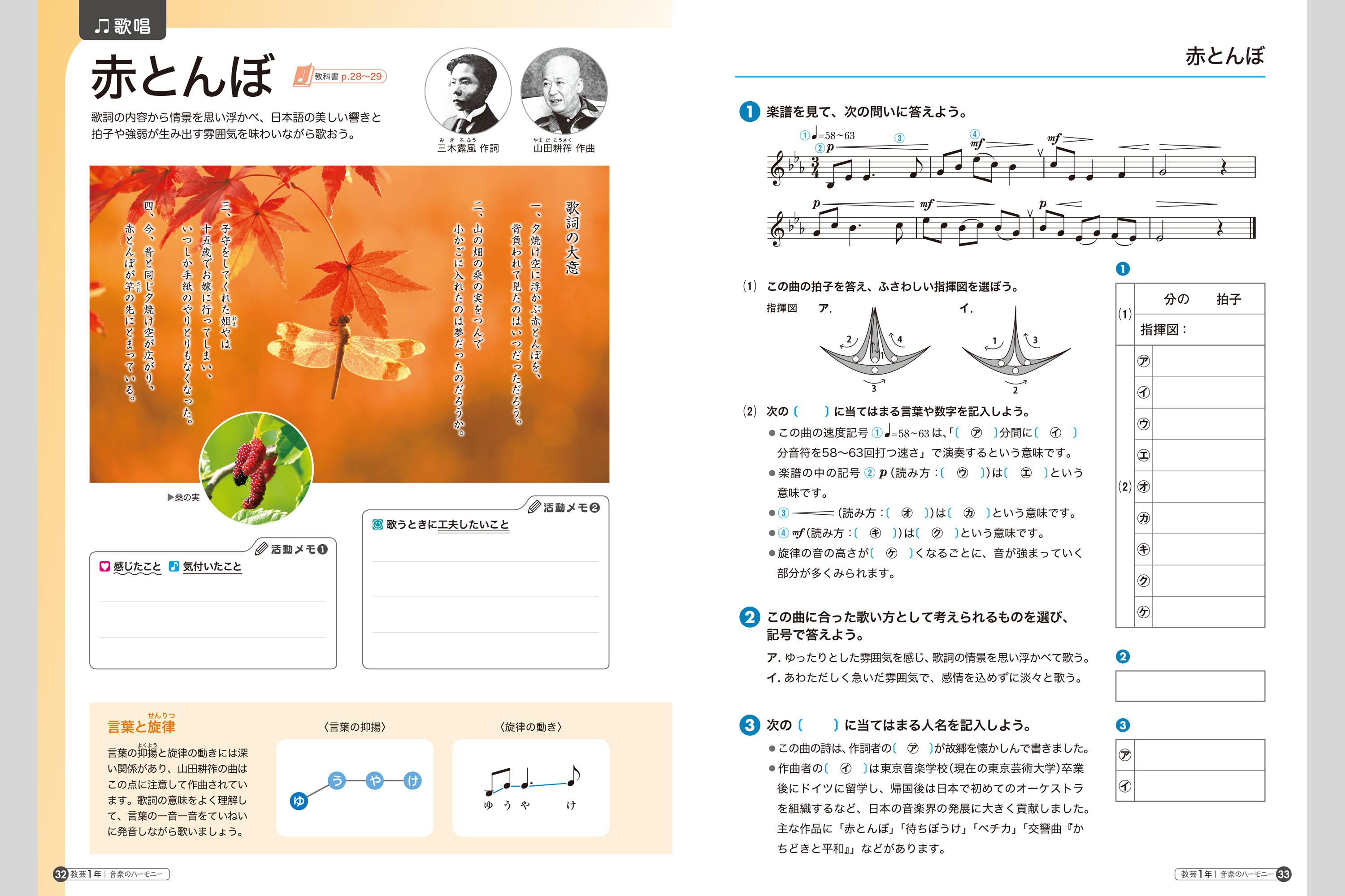 音楽のハーモニー 中学校教材 音楽 ノート ワーク 株式会社正進社