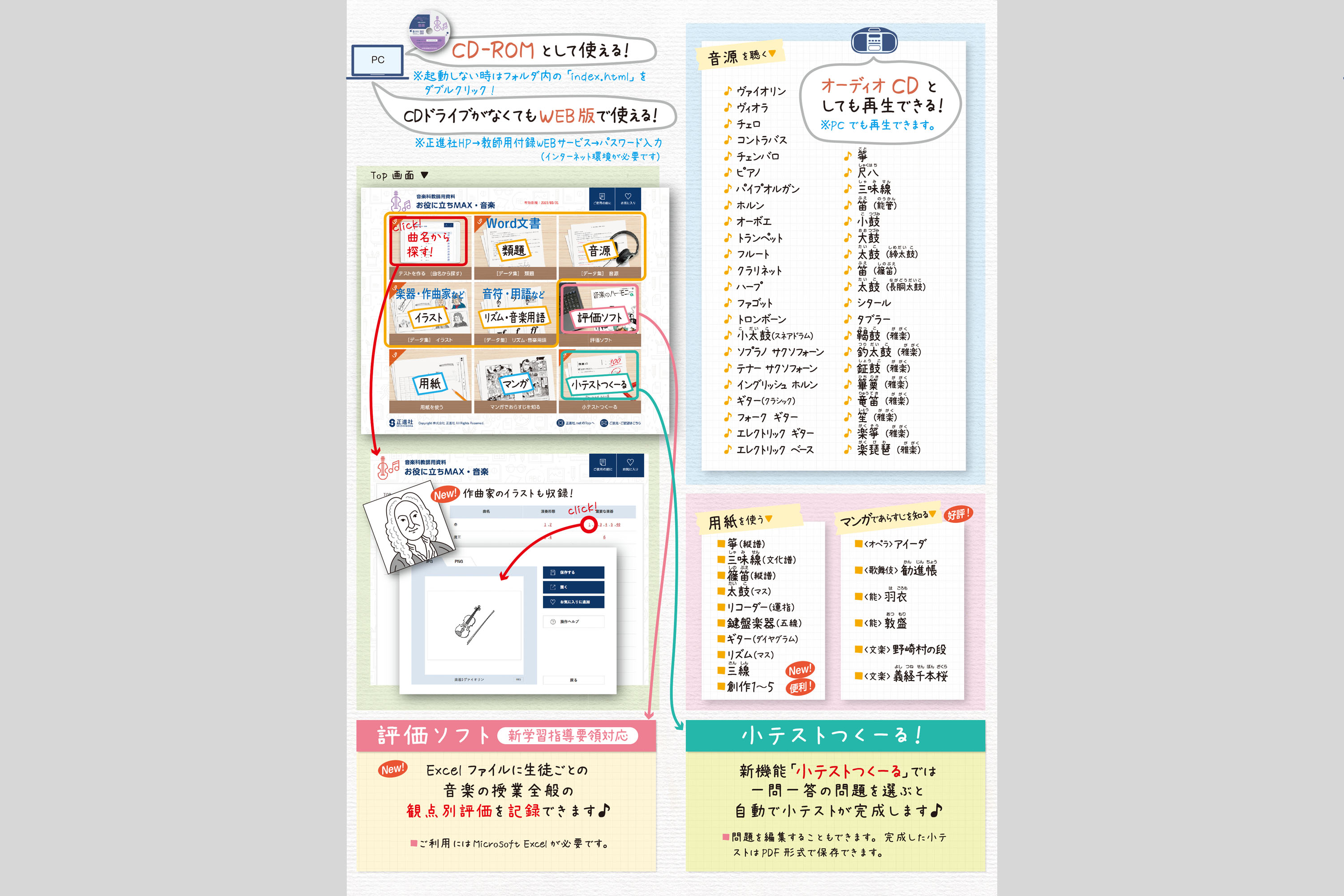 音楽のハーモニー 中学校教材 音楽 ノート ワーク 株式会社正進社