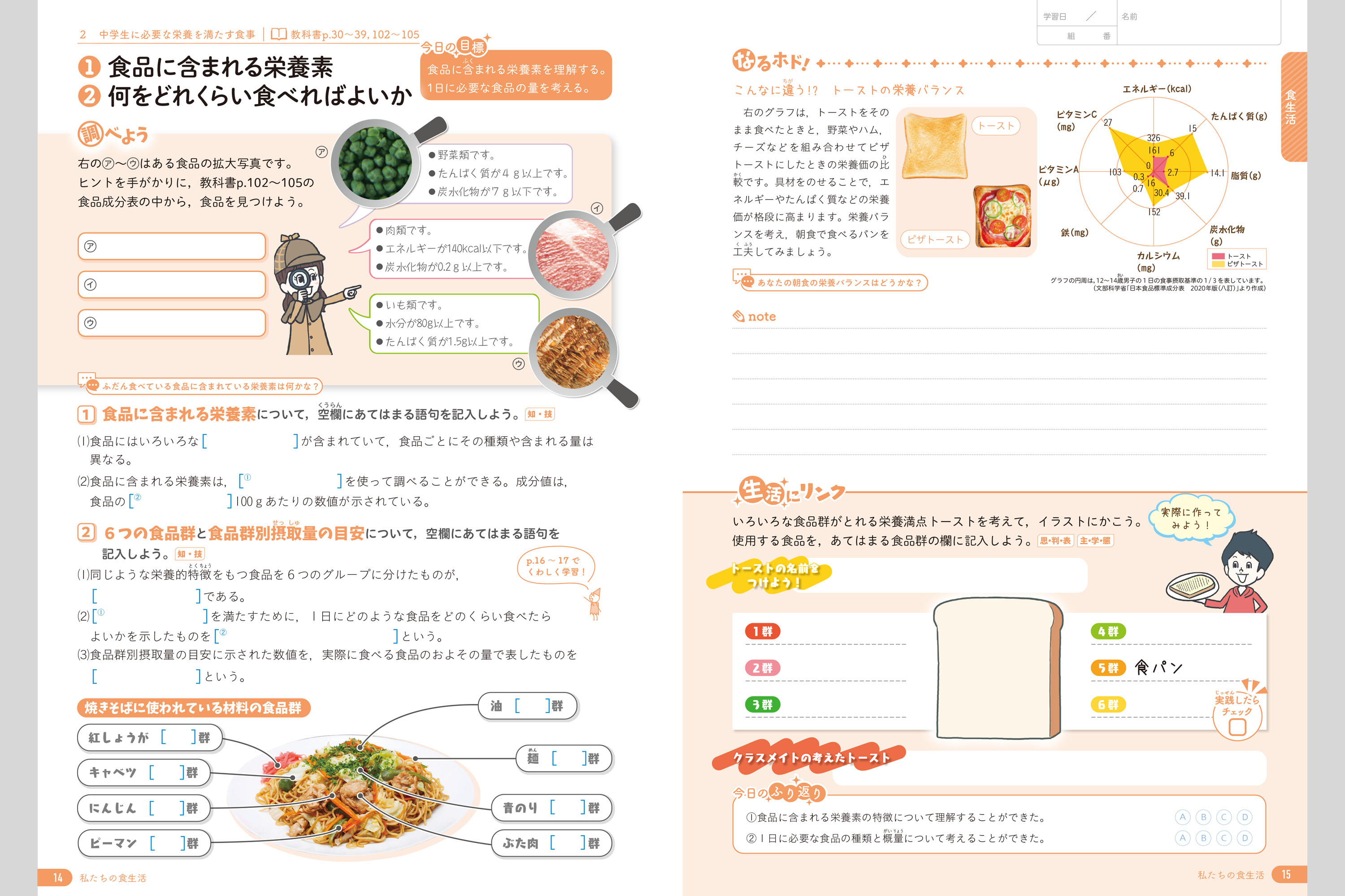 ハンドノート 家庭B1 | 中学校教材 技術・家庭 ノート・ワーク | 株式