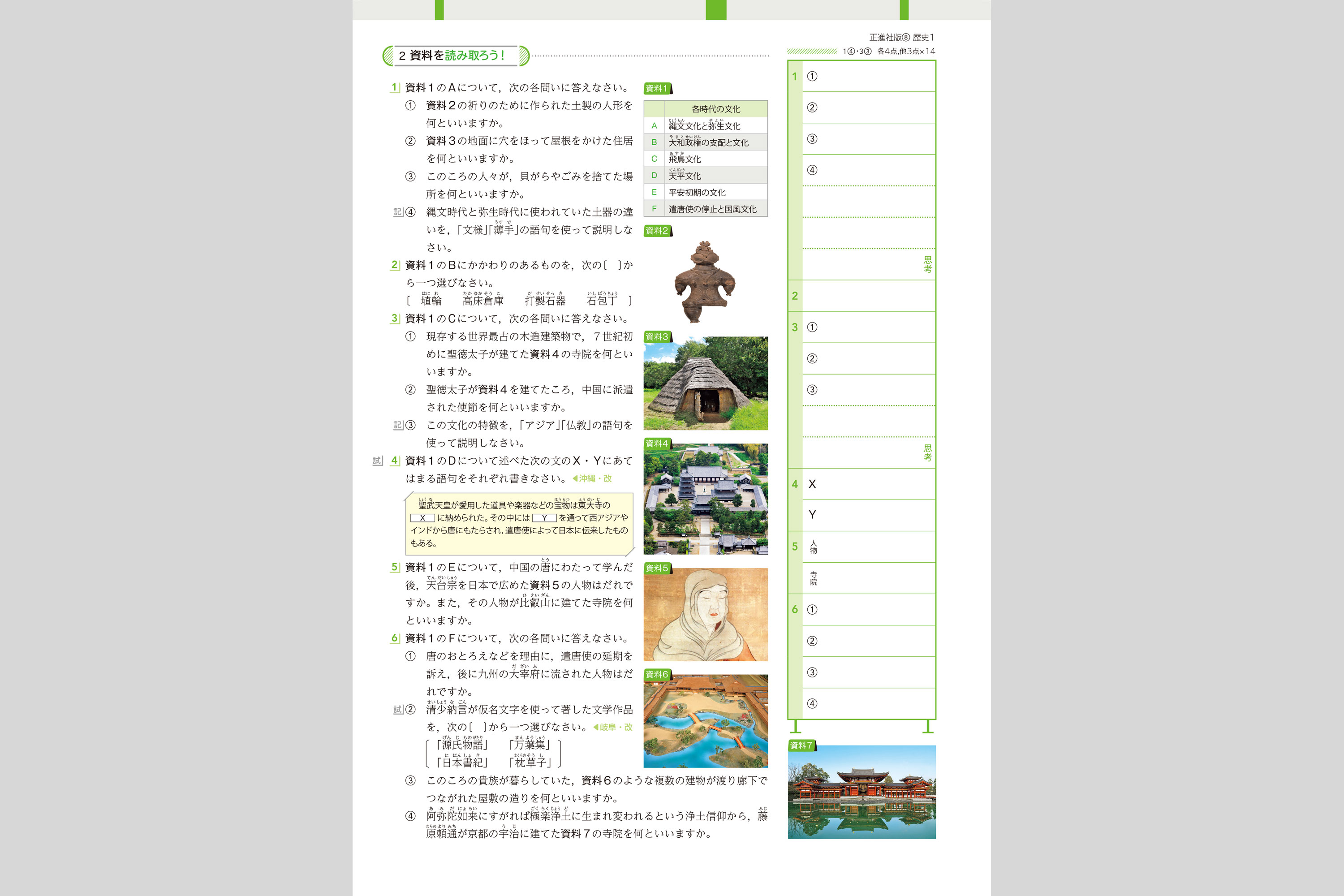 基本から発展へ 歴史 中学校教材 社会 テスト 株式会社正進社 教育図書教材の出版