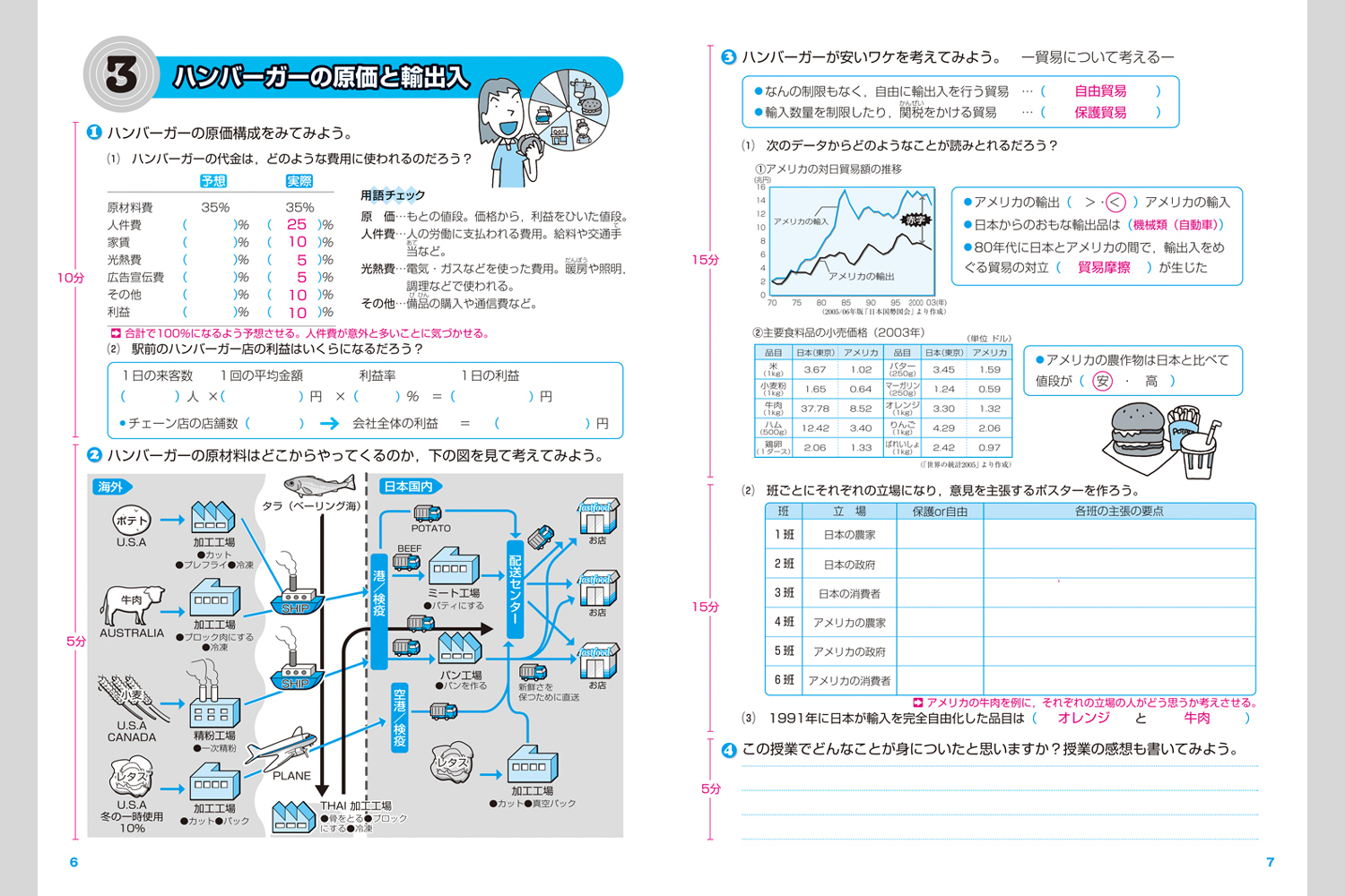 よのなか科ワークシート1 金融経済編 中学校教材 社会 ワーク